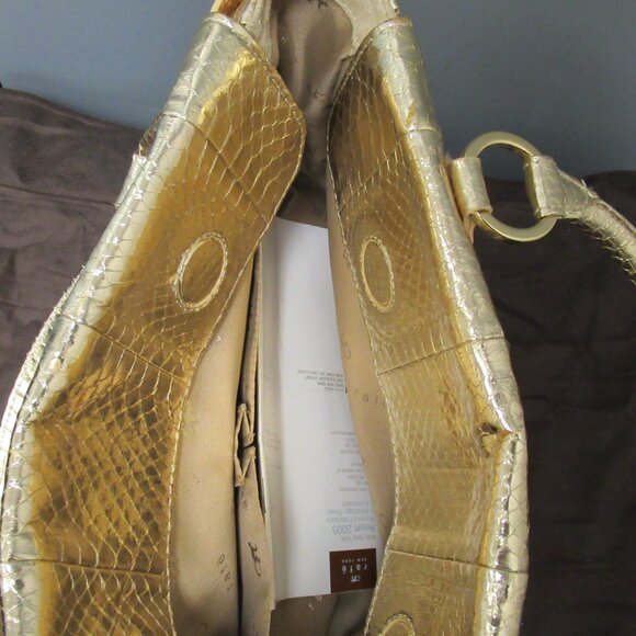 RAFE golden Leather Women's Genuine HandBag with dust bag - Picture 13 of 13